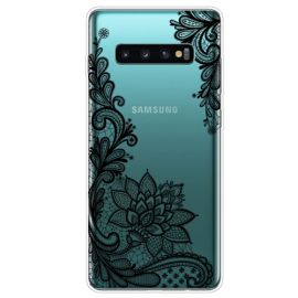 ART szilikon borítás Samsung Galaxy S10 Plus BLACK ROSE