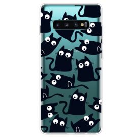 ART Szilikon huzat Samsung Galaxy S10 Plus BLACK CAT