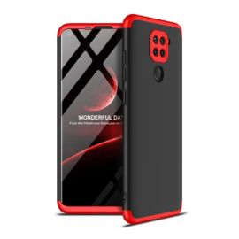 360° védőburkolat Xiaomi Redmi Note 9 fekete-piros