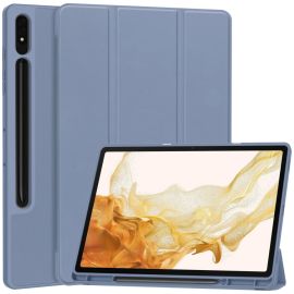 LEATHER Flip tok Samsung Galaxy Tab S9+ / S10+ készülékhez sötétkék