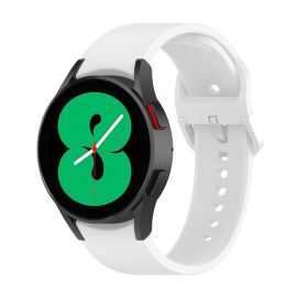 BUTTERFLY szilikon szíj Samsung Galaxy Watch 6 Classic (47mm / 43mm) és Watch 6 (44mm / 40mm) fehér