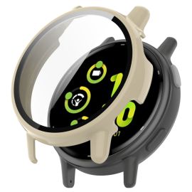 PC TELJES BURKOLAT Műanyag borítás üveggel Garmin Vivo active 5 bézshez