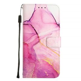 ART MARBLE Tárcahuzat Vivo V40 5G PINK PURPLE-hoz