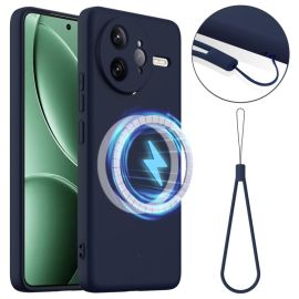 RUBBER MAGSAFE Szilikon tok Xiaomi Poco F7 Ultra NAVY BLUE készülékhez