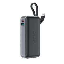 ACEFASTM7-10000 PD30W Külső töltő USB-C kábellel, fekete