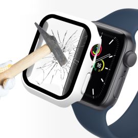 ENKAY tok edzett üveggel Apple Watch 9 / 8 / 7 (41mm) fehér