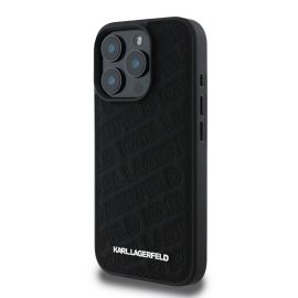 KARL LAGERFELD PU QUILTED Hátsó borító: Apple iPhone 16 Pro Max fekete
