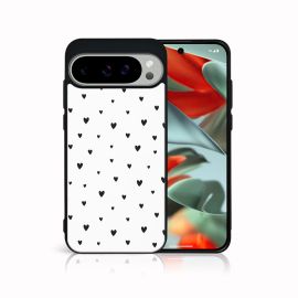 PROTEMIO MY ART Védőburkolat Google Pixel 9 Pro XL BLACK HEARTS-hoz (167)