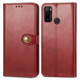LEATHER CSAT Pénztárca tok BUCKLE Note 10 piros