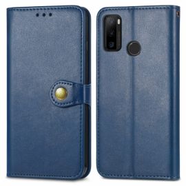 LEATHER CSAT Pénztárca tok BUCKLE Note 10 kék