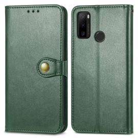 LEATHER CSAT Pénztárca tok BUCKLE Note 10 zöld