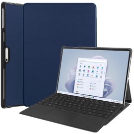 LEATHER Flip tok Microsoft Surface Pro 9 kék színben