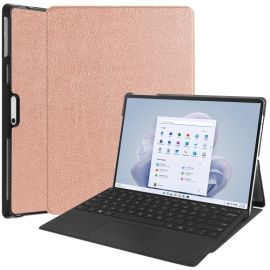LEATHER Flip tok Microsoft Surface Pro 9 rose gold színhez