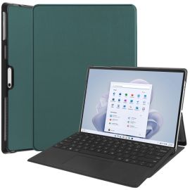 LEATHER Flip tok Microsoft Surface Pro 9-hez zöld