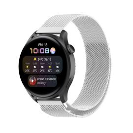 MILANESE fém szíj Samsung Galaxy Watch 5 (40mm / 44mm) 5 Pro 45mm ezüst