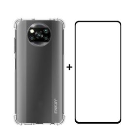 ENKAY Átlátszó borító + 3D üveg Xiaomi Poco X3 NFC / X3 Pro