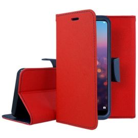 FANCY Peňaženkový kryt Huawei P20 Lite červený