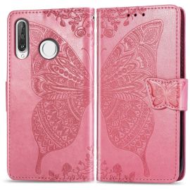 ART Peňaženkový kryt Huawei P30 Lite BUTTERFLY ružový