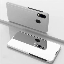 MIRROR Zaklápací kryt Samsung Galaxy A30 / A20 strieborný