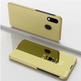 MIRROR Zaklápací kryt Samsung Galaxy A30 / A20 zlatý