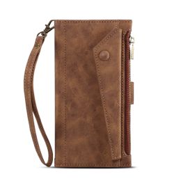 RFID Wallet tok Apple iPhone 14 Plus telefonhoz barna
