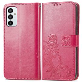ART Wallet tok Samsung Galaxy M23 5G FLOWERS sötét rózsaszín