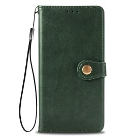LEATHER BUCKLE Pénztárca Xiaomi Poco X3 NFC / X3 Pro zöld
