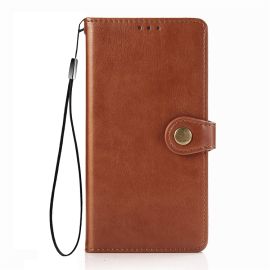 LEATHER BUCKLE Pénztárca Xiaomi Poco X3 NFC / X3 Pro barna