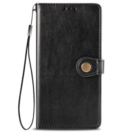 LEATHER BUCKLE Wallet Xiaomi Poco X3 NFC / X3 Pro fekete