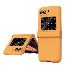 MACARON Műanyag borítás Motorola Razr 2022 5G narancshoz