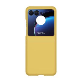 PLASTIC Műanyag védőburkolat Motorola számára Razr 50 sárga
