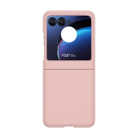 PLASTIC Műanyag védőburkolat Motorola számára Razr 50 világos rózsaszín