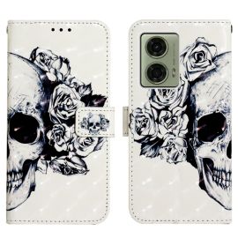 ART pénztárcahuzat Motorola Moto G04 / G24 / G24 Power SKULL készülékhez