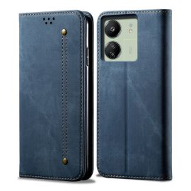 DENIM pénztárca huzat Xiaomi Redmi 13C / Poco C65 kék