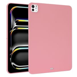 RUBBER Védőburkolat a Apple iPad Pro 11 2024 / M5 2025-hez világos rózsaszín