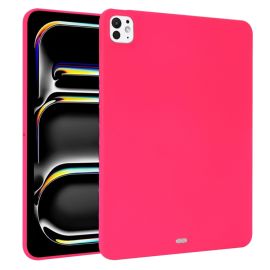 RUBBER Védőburkolat a Apple iPad Pro 13 2024 / M5 2025 neonrózsaszínhez