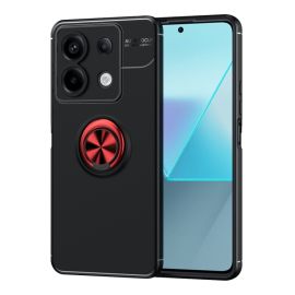 TARTÓ Szilikon huzat tartóval Xiaomi Redmi Note 13 Pro 5G / Xiaomi Poco X6 5G fekete-piros