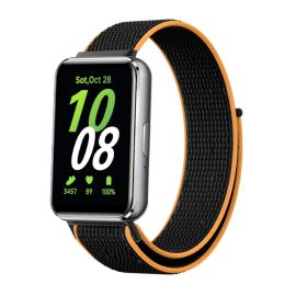 NYLON szíj Samsung Galaxy Fit3 fekete-narancssárga szíjjal