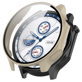 PC TELJES BURKOLAT Műanyag borítás üveggel OnePlus-hoz Óra 2 bézs