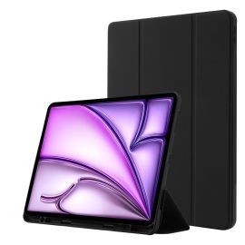 LEATHER Csuklós burkolat a Apple iPad Air 13 2025 / Air 13 2024-hez fekete