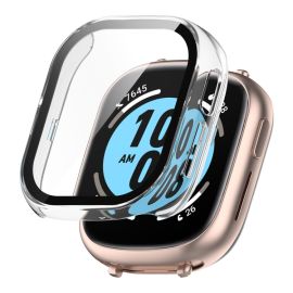 ENKAY PC FULL COVER Üveggel ellátott műanyag borítás Honor Watch 4 átlátszóhoz