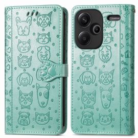 ART ANIMALS Pénztárcahuzat Xiaomi Redmi Note 13 Pro+ 5G zöld