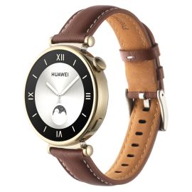LEATHER Bőr szíj Huawei Watch GT 4 41mm sötétbarna