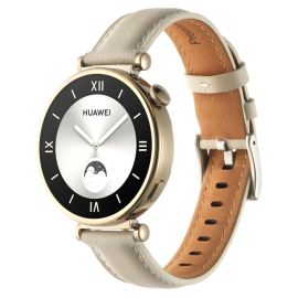 LEATHER Bőr szíj Huawei Watch GT 4 41mm bézs színű