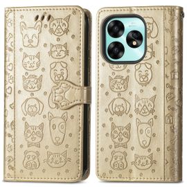 ART ANIMALS pénztárca tok Umidigi A15 aranyhoz