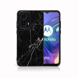 PROTEMIO MY ART Védőburkolat a Motorola Moto G04 / G24 / G24 teljesítményhez BLACK MARBLE (142)
