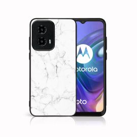 PROTEMIO MY ART Védőburkolat a Motorola Moto G04 / G24 / G24 teljesítményhez WHITE MARBLE (144)
