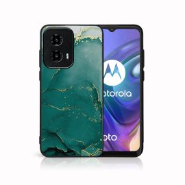 PROTEMIO MY ART Védőburkolat a Motorola Moto G04 / G24 / G24 teljesítményhez GREEN MARBLE (145)
