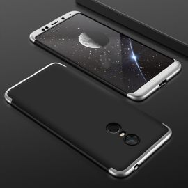 360° Ochranný obal Xiaomi Redmi 5 Plus čierno-strieborný