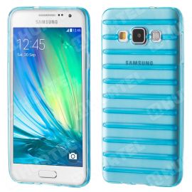 STRIPES Silikónový kryt Samsung Galaxy A3 2015 (A300) modrý (light)